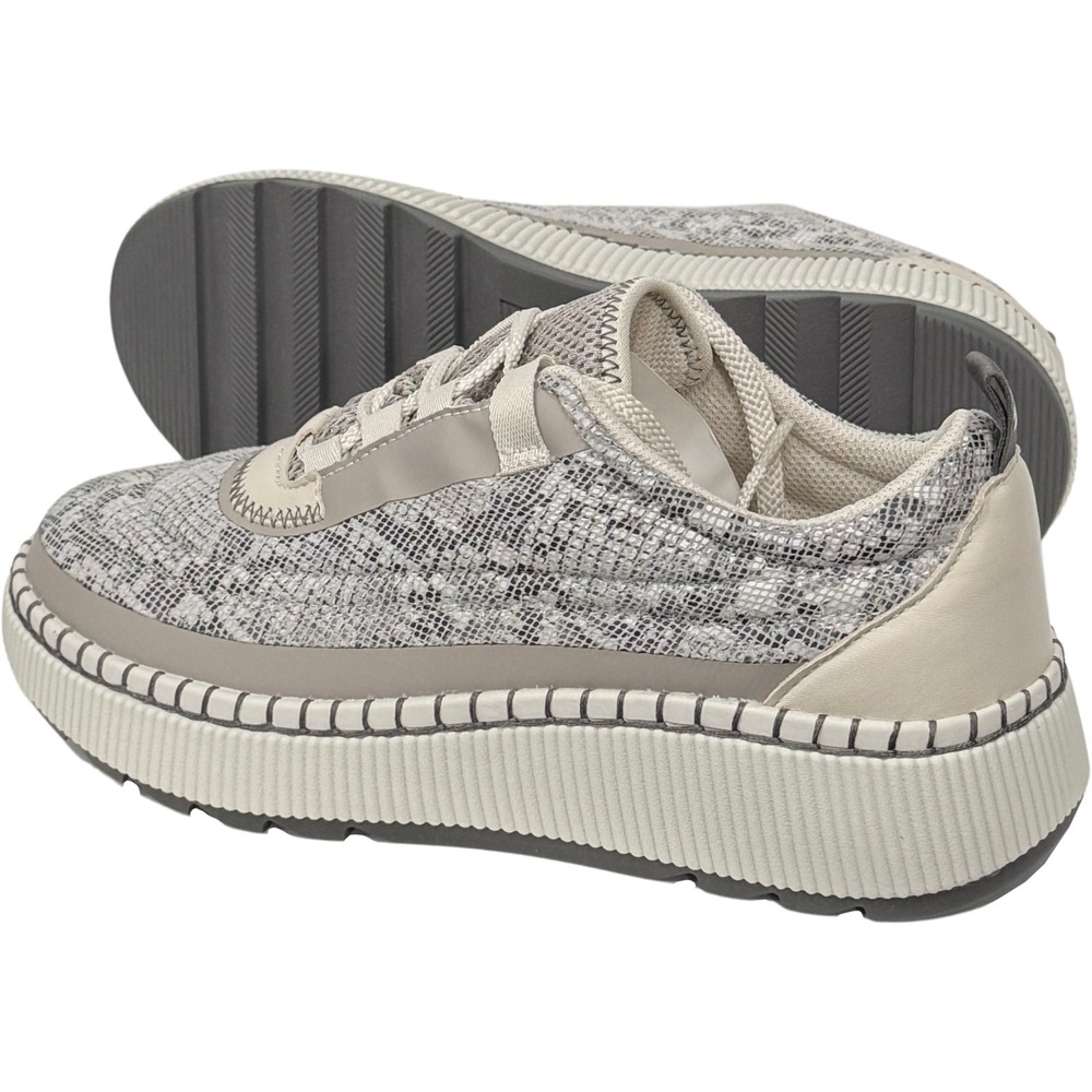Cougar Sayah Sneakers / Shoes - NEW Womens Size 7 Taupe Snake‎  #48207-ZZ2